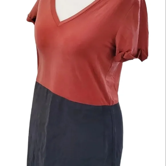 Anthropologie DOLAN Collection Silky Shift V neck CUPRO TENCEL wrap M 12 uk - Picture 2 of 8